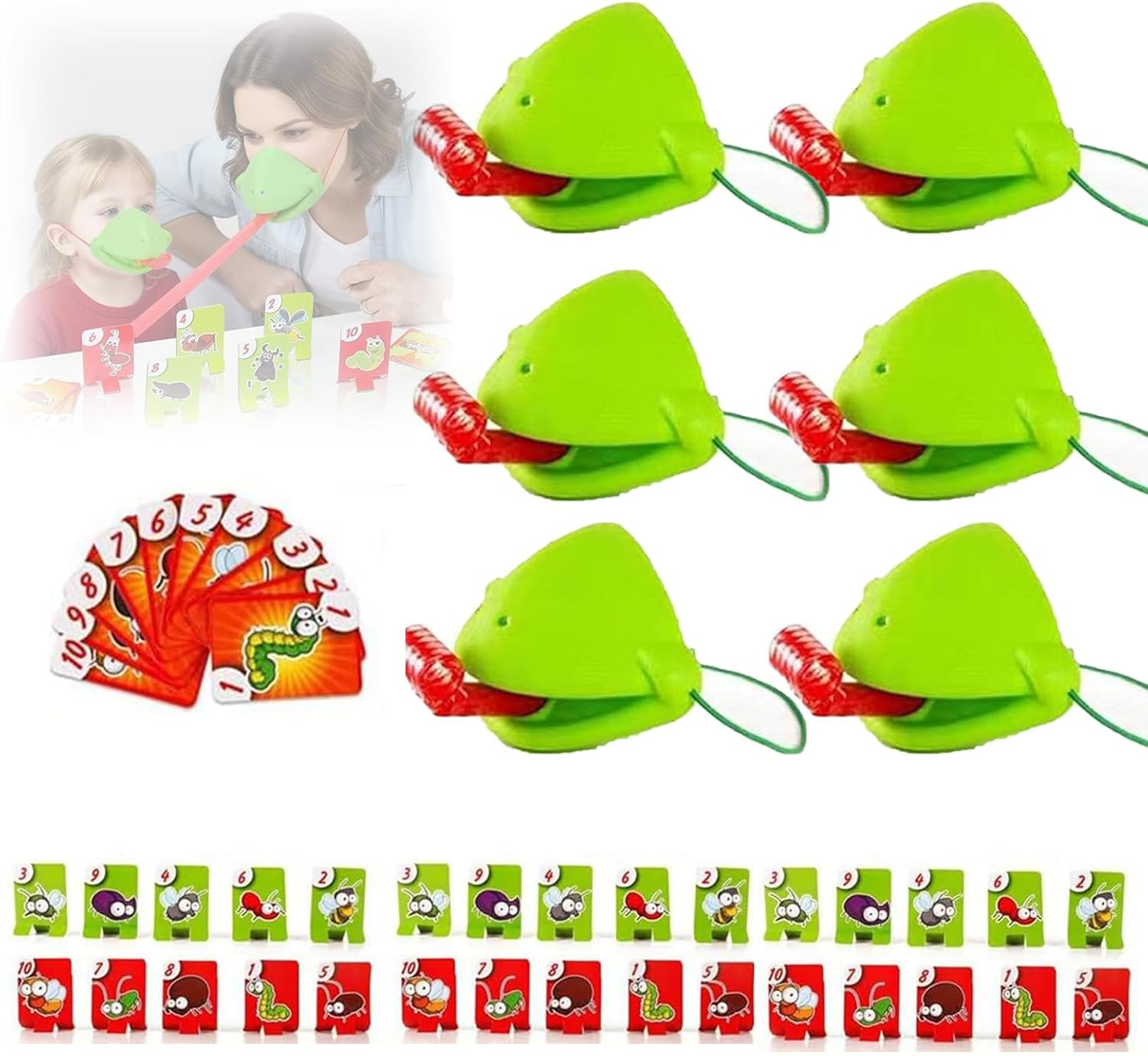 Party Games Easter For Kids - 6 مجموعات من لعبة رماية لسان