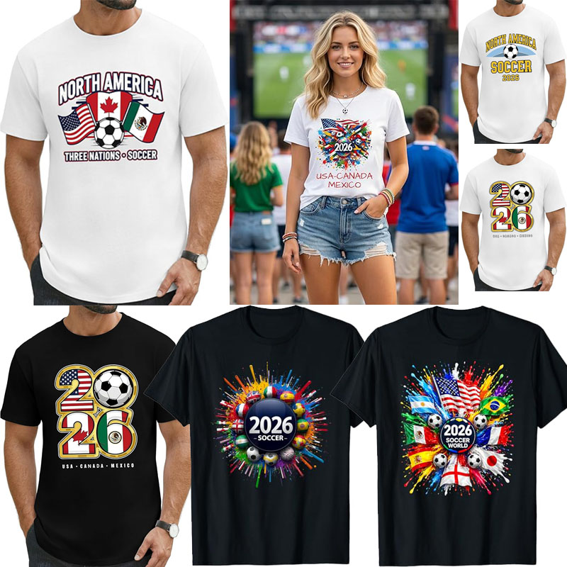 Party Games Usa - قميص مشجعي كرة القدم 2026 للرجال،