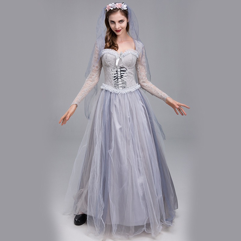 Zombie Party Games - زي عروس الأشباح للهالوين، فستان عروس