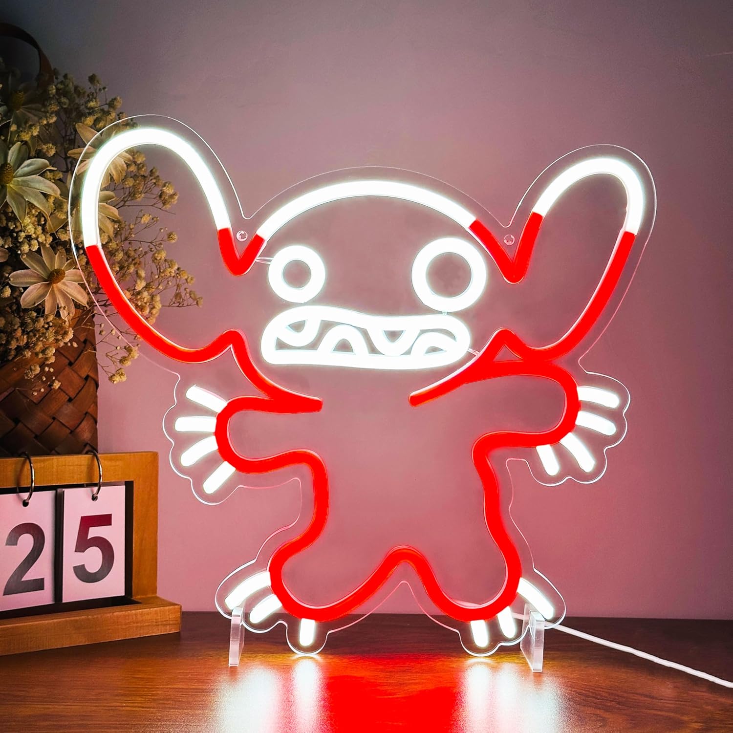 Party Games Night - لافتة نيون LED على شكل شخصية