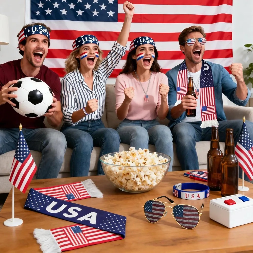 طقم مشجعين وطني أمريكي 2026 لل - مراجعة Party Games Usa وسعره
