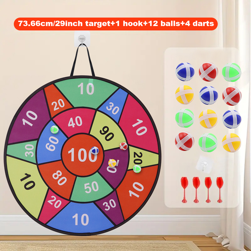 لوحة رمي الكرات اللاصقة - 12 ك - مراجعة Party Games Indoor For 6 12 Year Olds وسعره