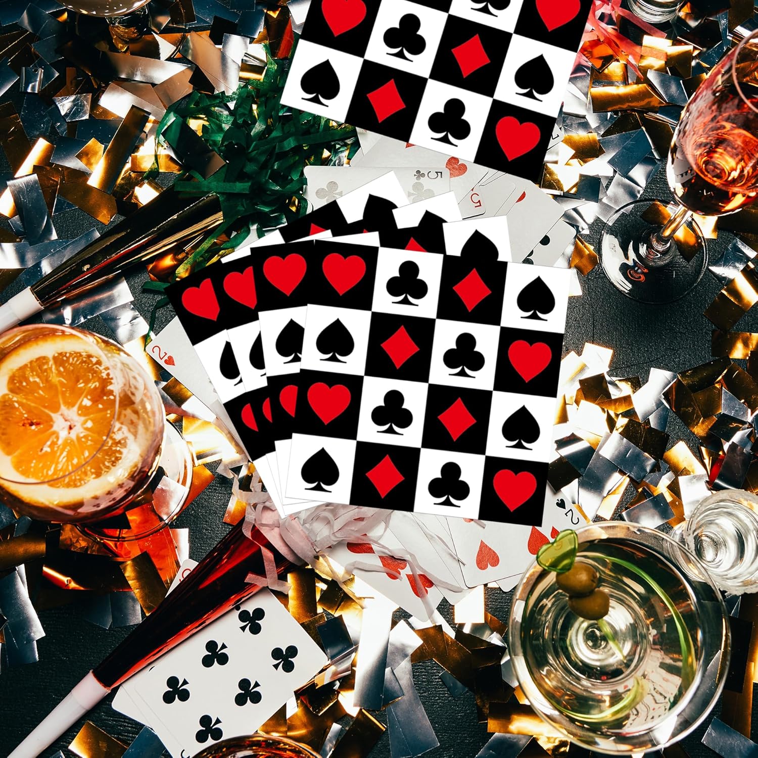 20/40/60/80 قطعة موضوع الكازين - مراجعة Party Games Night وسعره