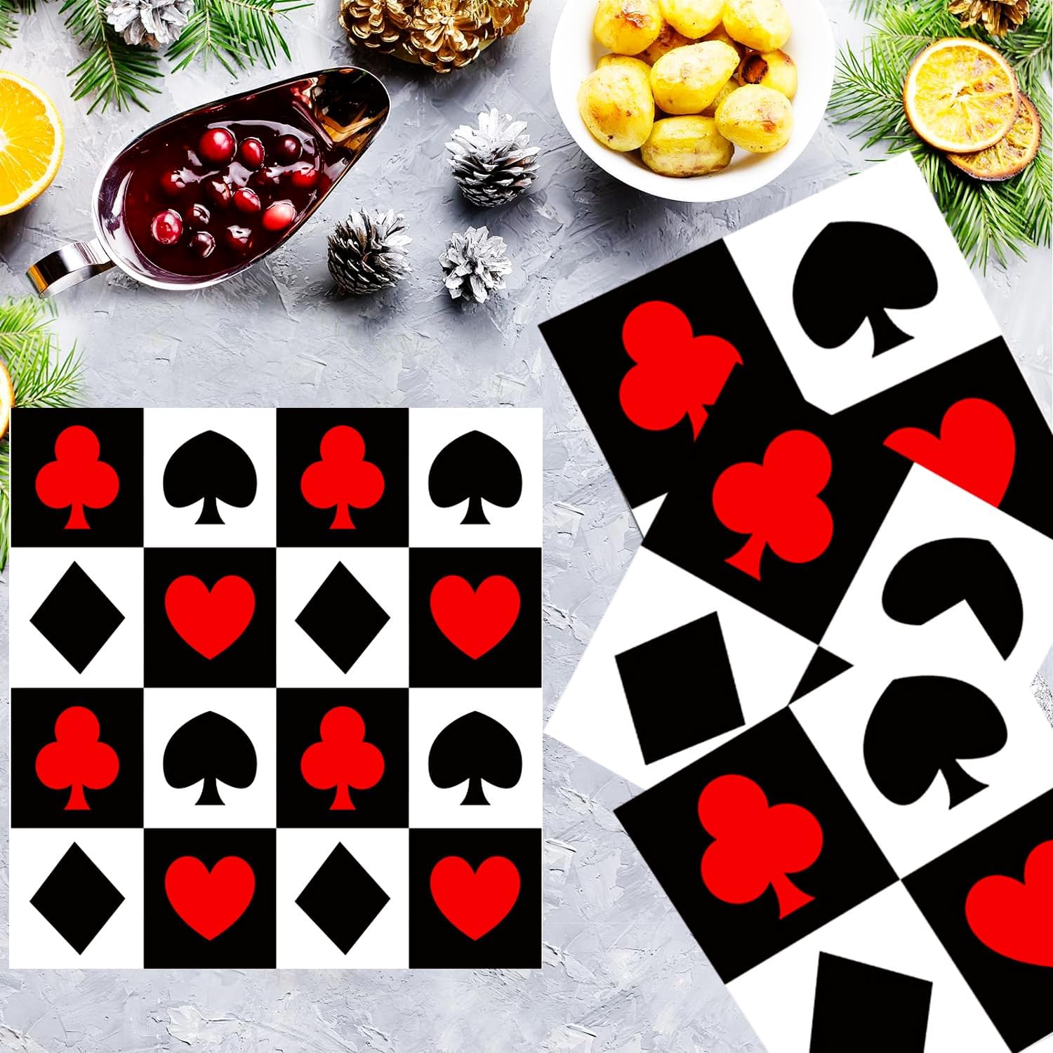 20/40/60/80 قطعة موضوع الكازين - مراجعة Party Games Night وسعره