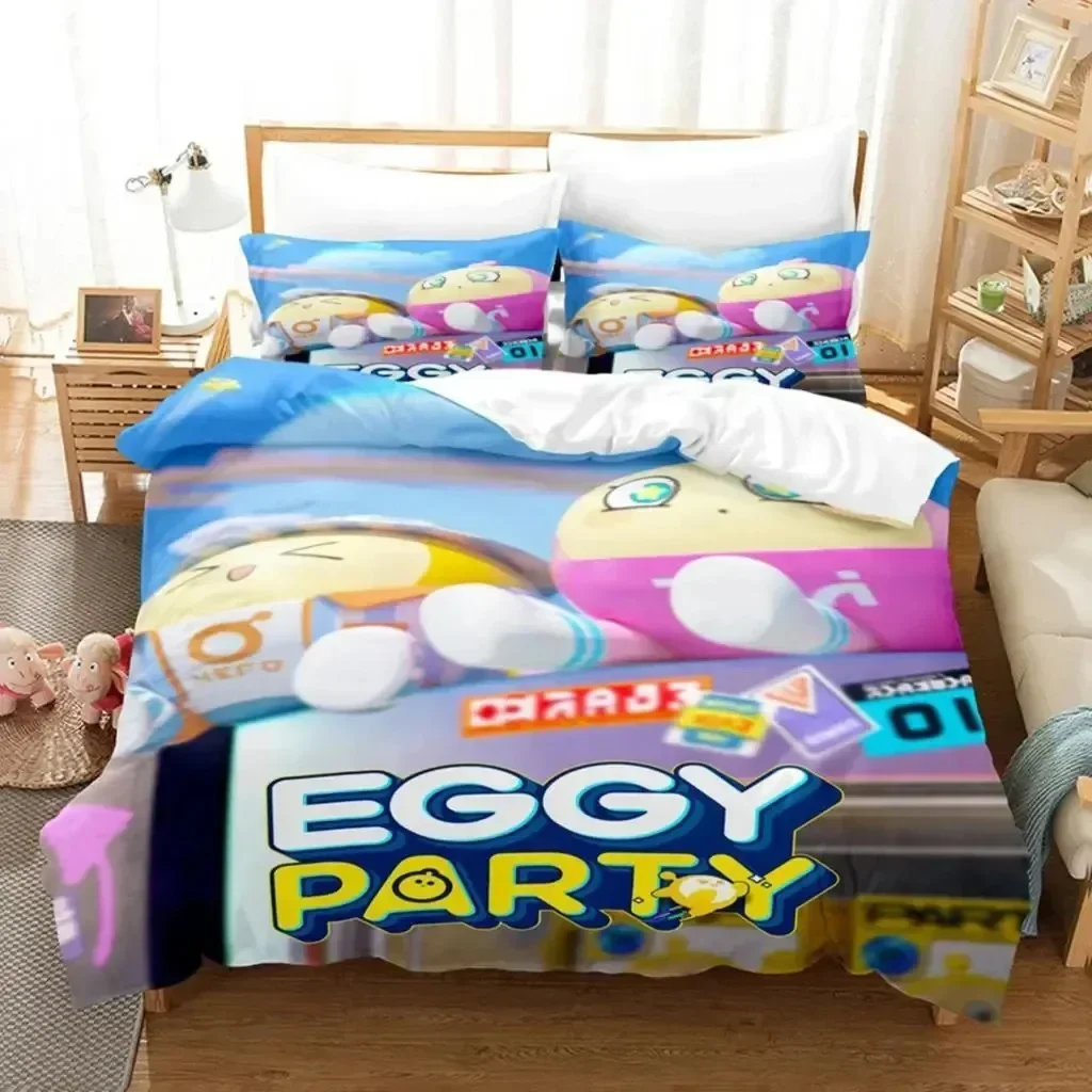 طقم مفروشات سرير بتصميم لعبة إ - مراجعة Party Games Eggy وسعره
