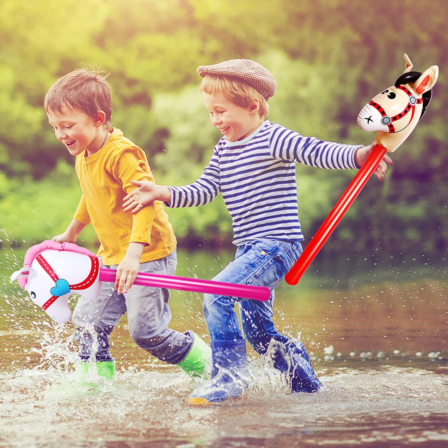 نفخ الحصان عصا يونيكورن قوس قز - مراجعة Party Games Easter For Kids وسعره