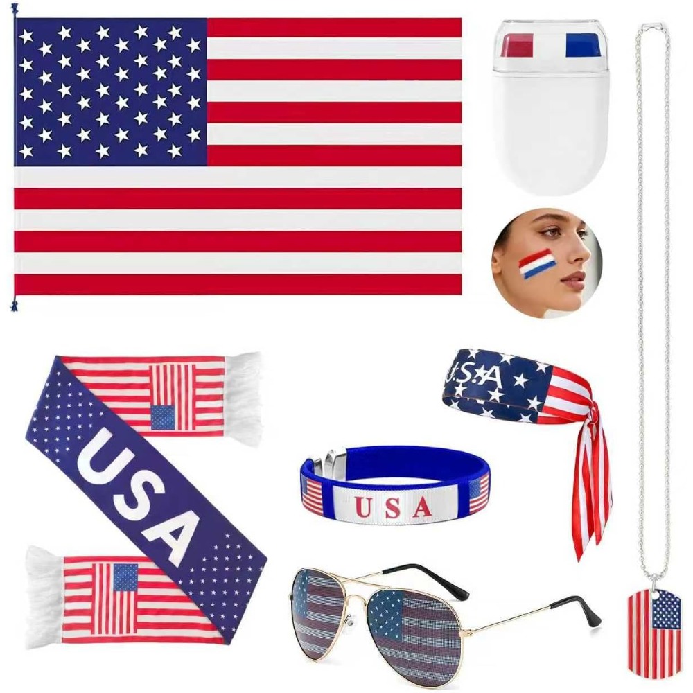 طقم مشجعين وطني أمريكي 2026 لل - مراجعة Party Games Usa وسعره