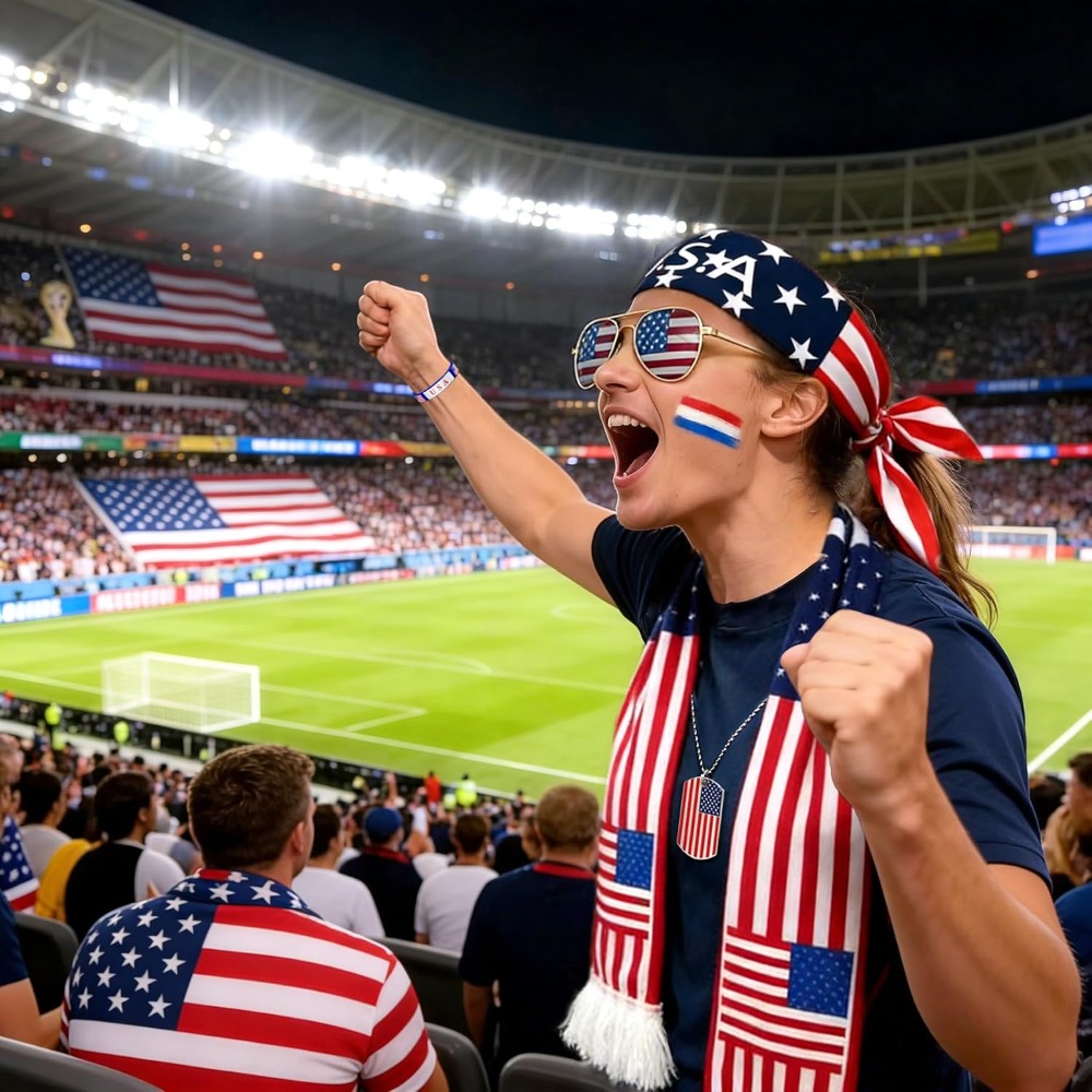 طقم مشجعين وطني أمريكي 2026 لل - مراجعة Party Games Usa وسعره