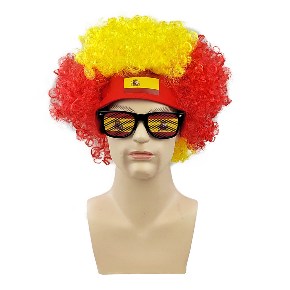 طقم شعر مستعار أفرو مع نظارات  - مراجعة Party Games Usa وسعره