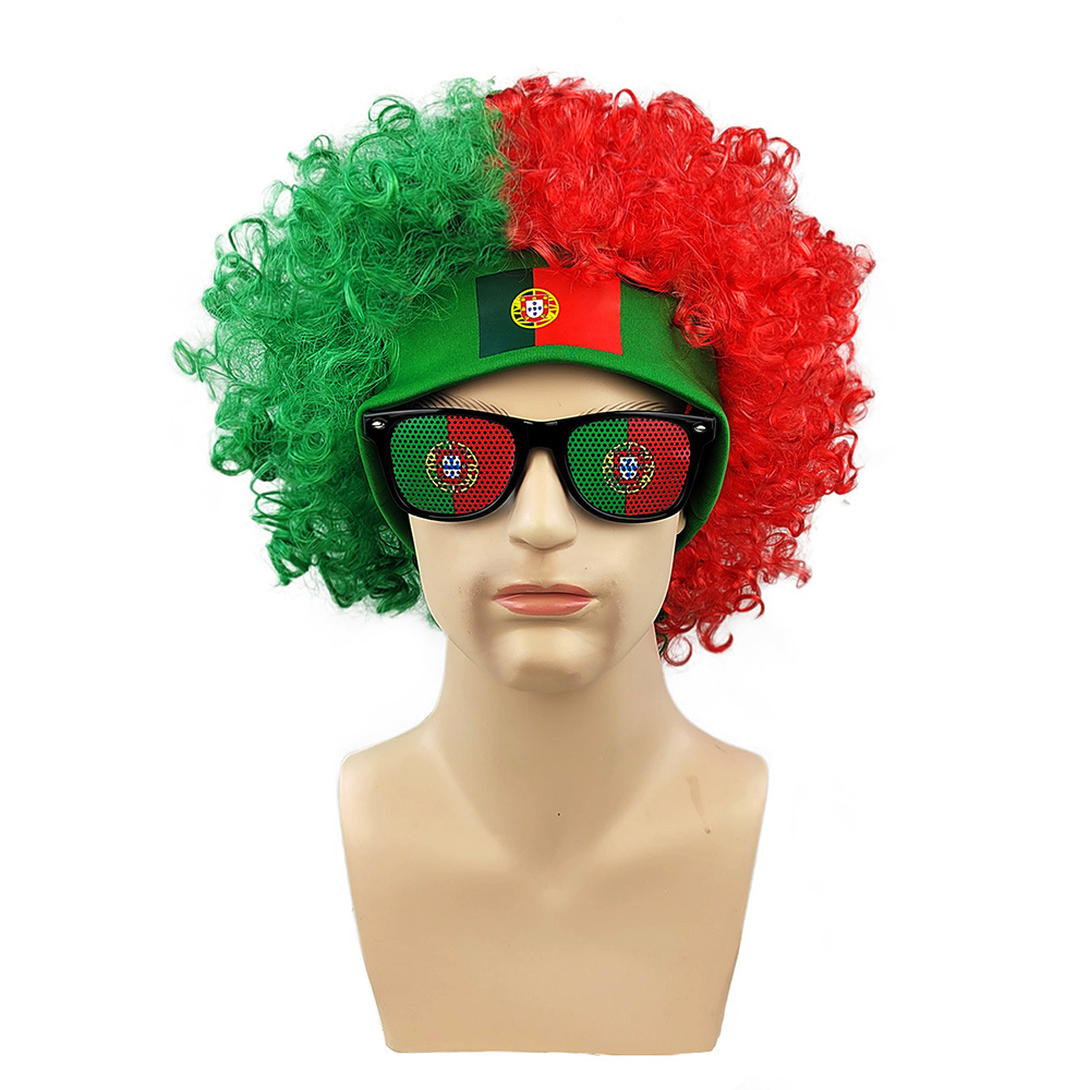 طقم شعر مستعار أفرو مع نظارات  - مراجعة Party Games Usa وسعره