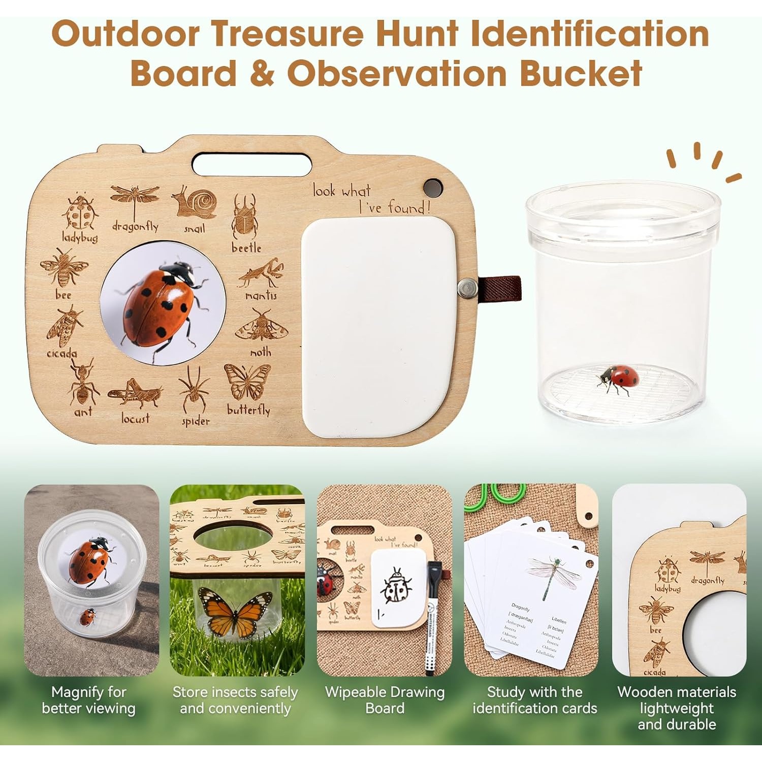 مجموعة أدوات التقاط الحشرات لل - مراجعة Scavenger Hunt Card وسعره