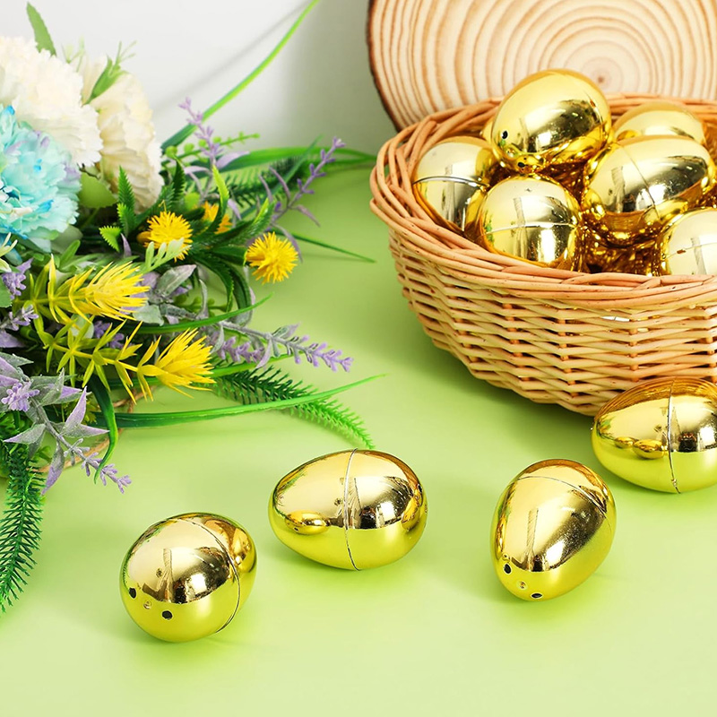 6-24 قطعة بيض عيد الفصح الذهبي - مراجعة Party Games Easter For Kids وسعره